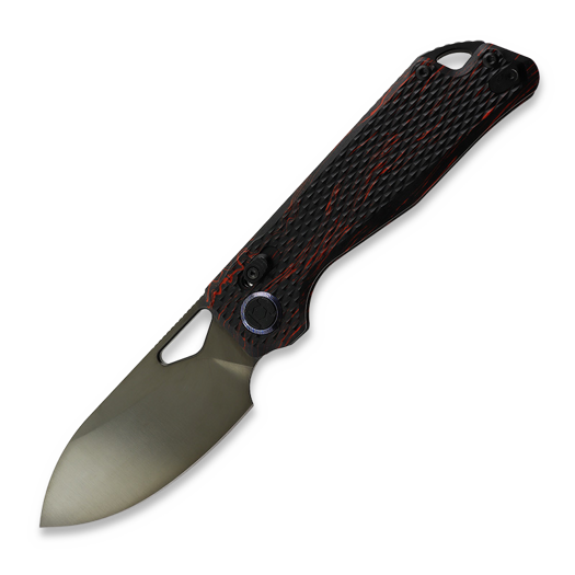 Kunwu Knives Pulsar XL - DLC - G-Mascus folding knife, Diamond Texture