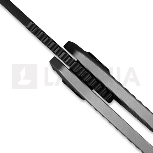Kunwu Knives Reverse Tux ComPadre - DLC - Titanium sulankstomas peilis, Diamond Texture