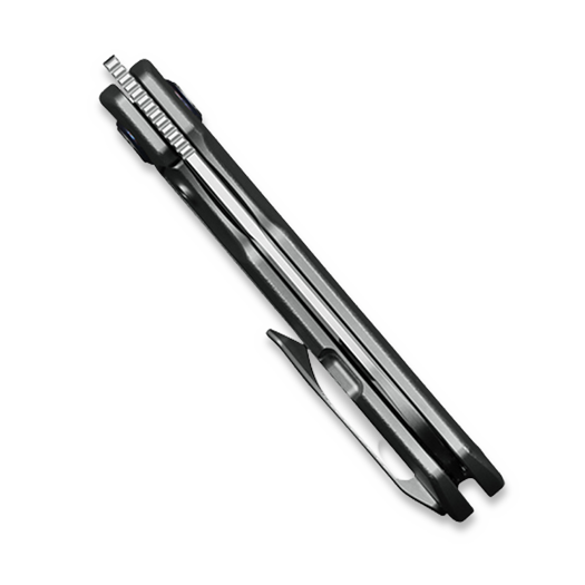 Kunwu Knives S-Tao II - Satin - Titanium folding knife, Orange Peel Texture