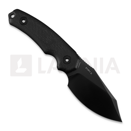 Kunwu Knives Stiffy D. - DLC - Micarta knife, black