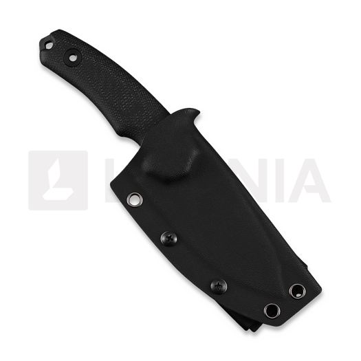 Kunwu Knives Stiffy D. - DLC - Micarta knife, black