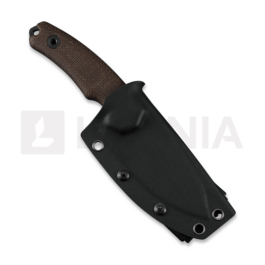 Coltello Kunwu Knives Stiffy D. - DLC - Micarta, marrone