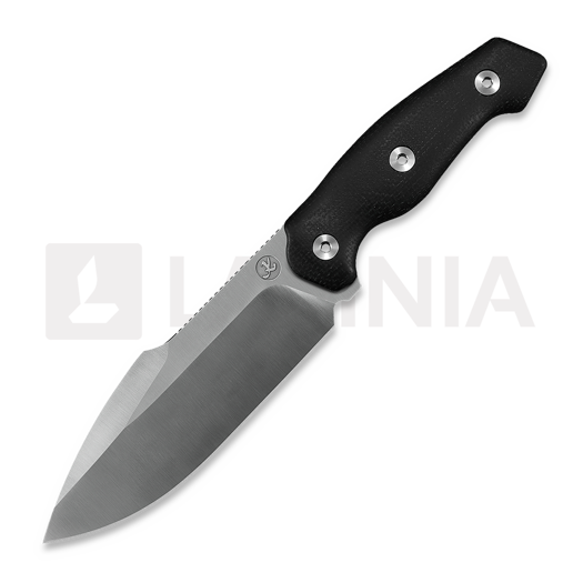 Kunwu Knives Stiffy G. - Black Micarta - Satin veitsi