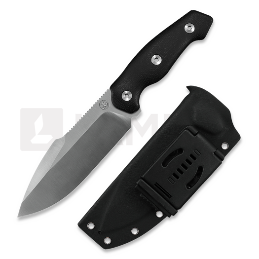 Coltello Kunwu Knives Stiffy G. - Black Micarta - Satin