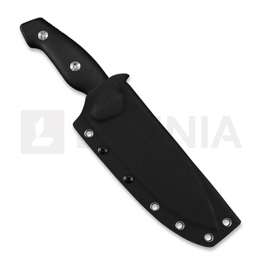 Coltello Kunwu Knives Stiffy G. - Black Micarta - Satin