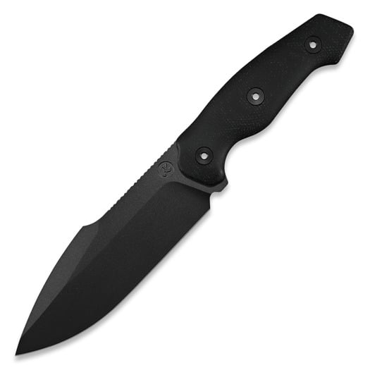 Kunwu Knives Stiffy G. - Black Micarta - Teflon Coating veitsi