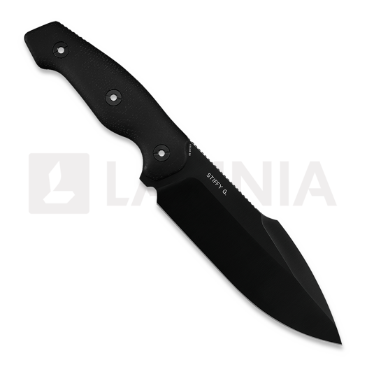 Kunwu Knives Stiffy G. - DLC - Micarta knife, black