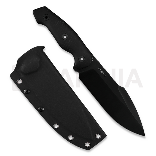 Kunwu Knives Stiffy G. - DLC - Micarta knife, black