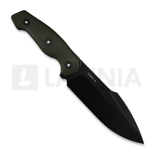 Coltello Kunwu Knives Stiffy G. - DLC - Micarta, verde