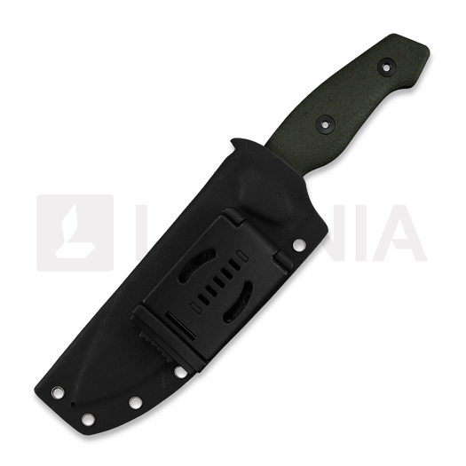 Coltello Kunwu Knives Stiffy G. - DLC - Micarta, verde