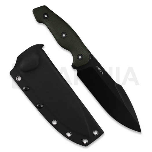 Coltello Kunwu Knives Stiffy G. - OD Green Micarta - DLC