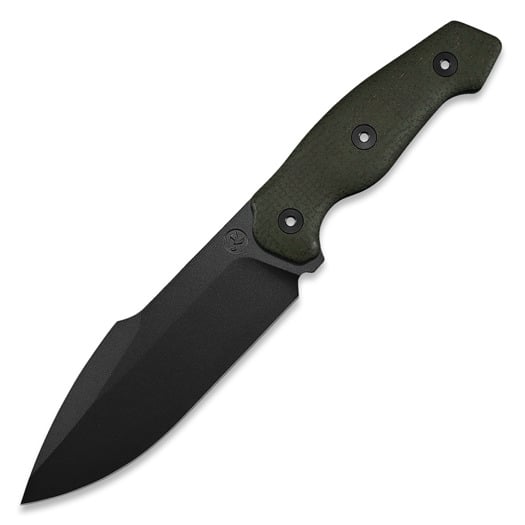 Kunwu Knives Stiffy G. - OD Green Micarta - Teflon veitsi