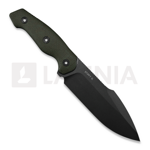 Coltello Kunwu Knives Stiffy G. - OD Green Micarta - Teflon