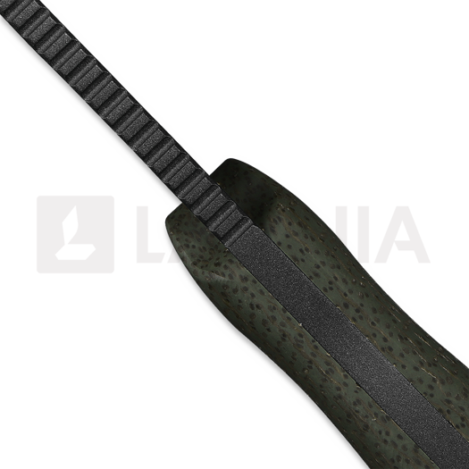 Coltello Kunwu Knives Stiffy G. - OD Green Micarta - Teflon
