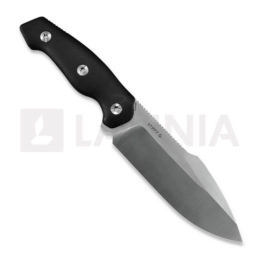 Kunwu Knives Stiffy G. - Satin - Micarta veitsi, musta