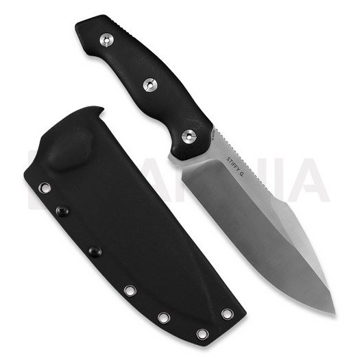 Coltello Kunwu Knives Stiffy G. - Satin - Micarta, nero