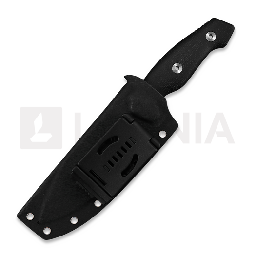 Kunwu Knives Stiffy G. - Satin - Micarta veitsi, musta