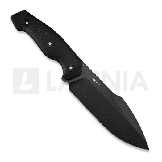 Kunwu Knives Stiffy G. - Teflon - Micarta סכין, שחור