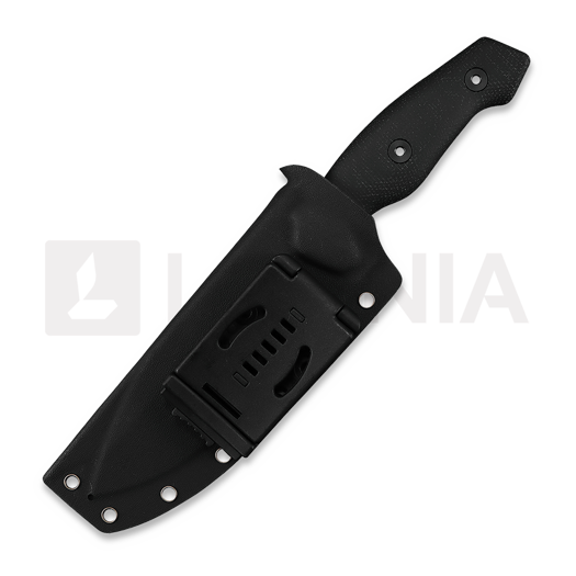 Kunwu Knives Stiffy G. - Teflon - Micarta סכין, שחור