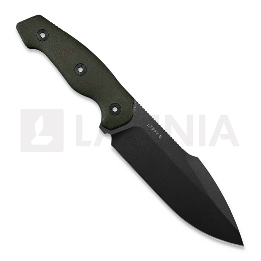 Kunwu Knives Stiffy G. - Teflon - Micarta סכין, ירוק