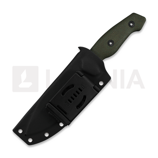 Kunwu Knives Stiffy G. - Teflon - Micarta סכין, ירוק