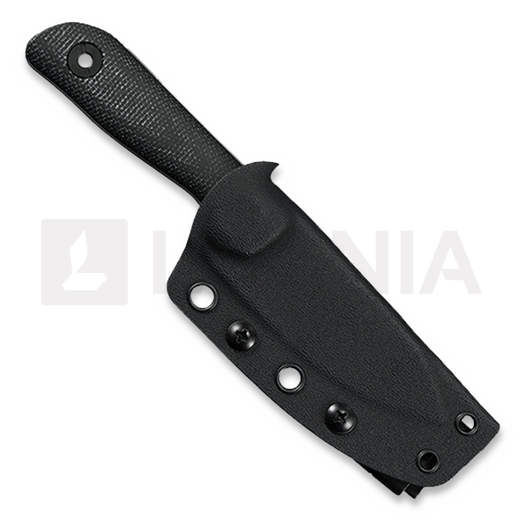 Kunwu Knives Stiffy P. - Black Micarta - DLC knife