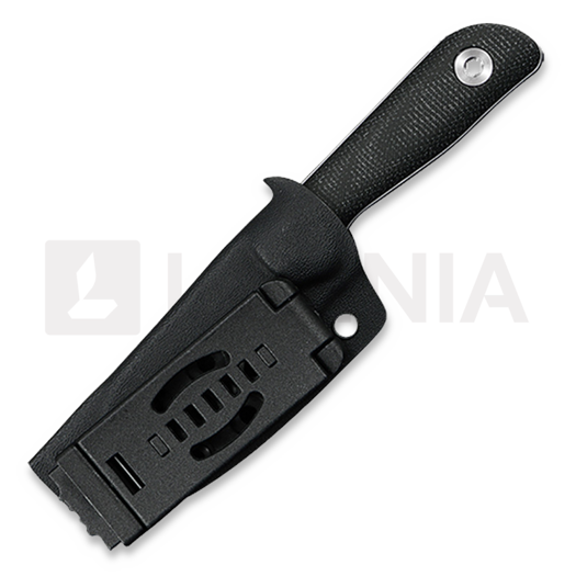 Kunwu Knives Stiffy P. - Black Micarta - Satin veitsi