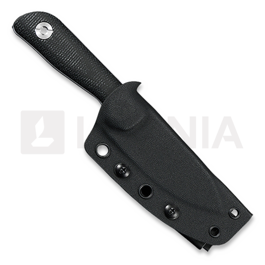 Kunwu Knives Stiffy P. - Black Micarta - Satin veitsi