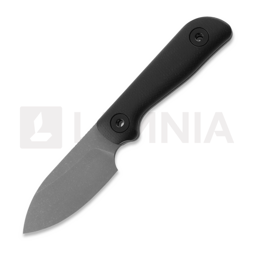 Nůž Kunwu Knives Stiffy P. - Black Micarta - Stonewashed
