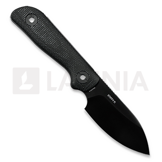 Coltello Kunwu Knives Stiffy P. - DLC - Micarta, nero