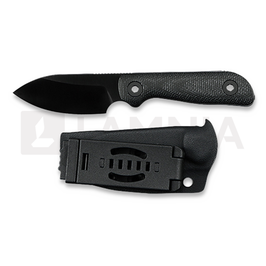 Coltello Kunwu Knives Stiffy P. - DLC - Micarta, nero