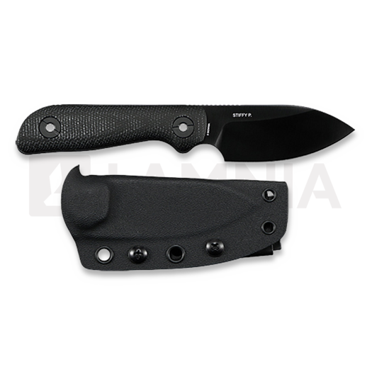 Coltello Kunwu Knives Stiffy P. - DLC - Micarta, nero