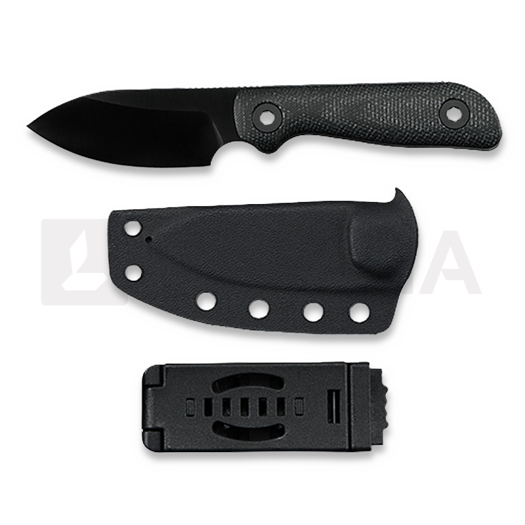Coltello Kunwu Knives Stiffy P. - DLC - Micarta, nero