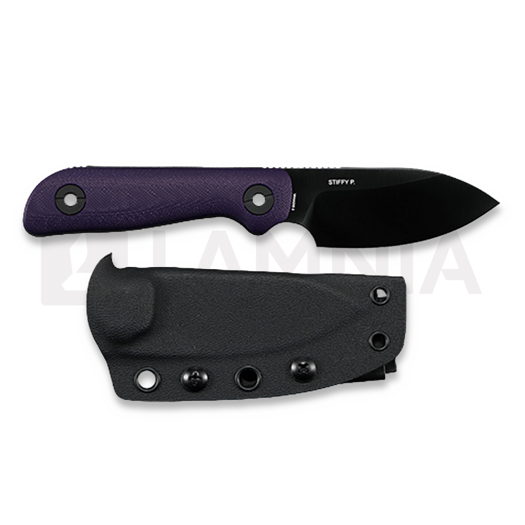 Kunwu Knives Stiffy P. - Purple Micarta - DLC kniv