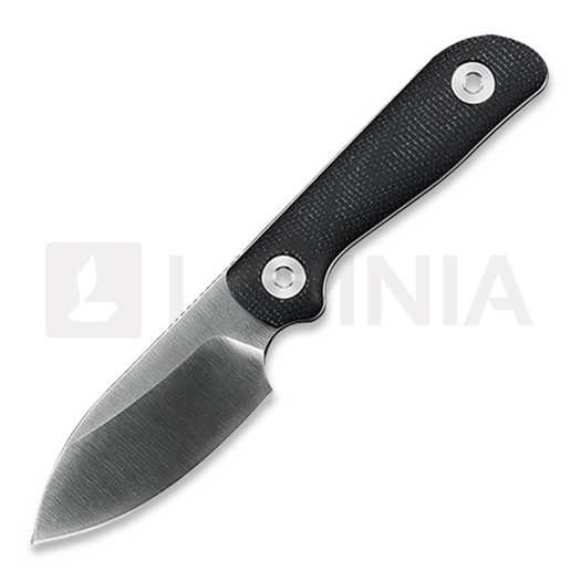 Kunwu Knives Stiffy P. - Satin - Micarta kniv, svart