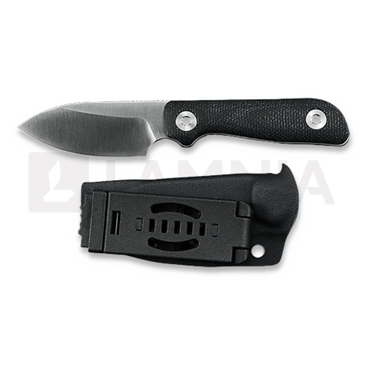 Coltello Kunwu Knives Stiffy P. - Satin - Micarta, nero