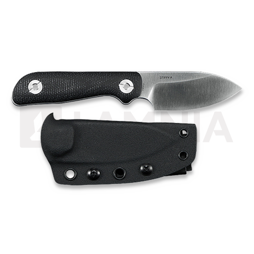 Coltello Kunwu Knives Stiffy P. - Satin - Micarta, nero