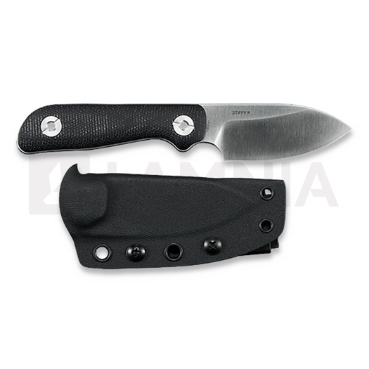 Nôž Kunwu Knives Stiffy P. - Satin - Micarta, čierna