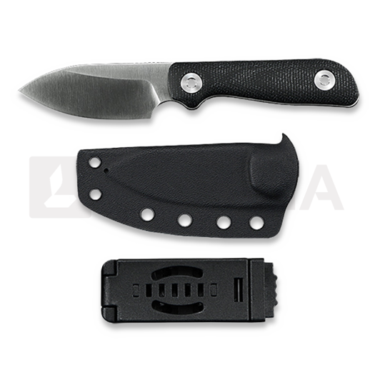 Coltello Kunwu Knives Stiffy P. - Satin - Micarta, nero