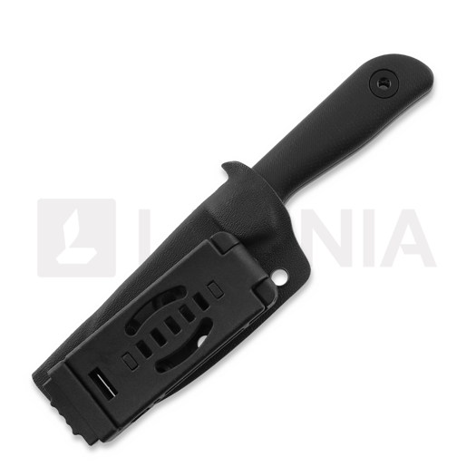 Kunwu Knives Stiffy P. - Stonewashed - Micarta knife, black