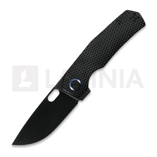 Kunwu Knives Tao III - DLC - Titanium 折り畳みナイフ, Diamond Texture + DLC