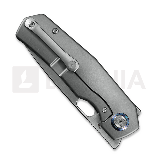 Kunwu Knives Tao III - Orange Peel Texture Ti - Satin foldekniv