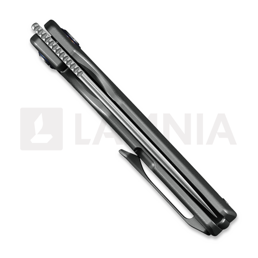 Kunwu Knives Tao III - Orange Peel Texture Ti - Satin foldekniv