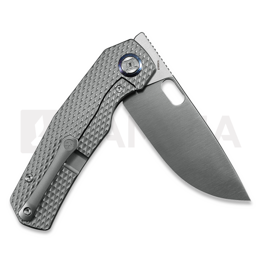 Складний ніж Kunwu Knives Tao III - Satin - Titanium, Diamond Texture