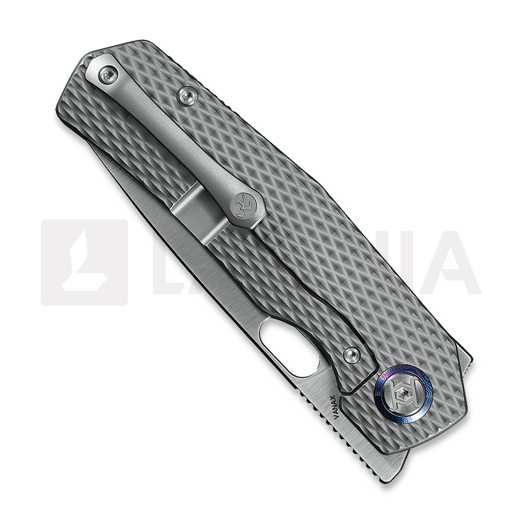 Складний ніж Kunwu Knives Tao III - Satin - Titanium, Diamond Texture