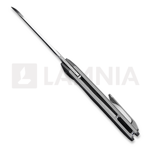 Kunwu Knives TAO Sheepsfoot - Orange Peel Texture Ti - Satin folding knife