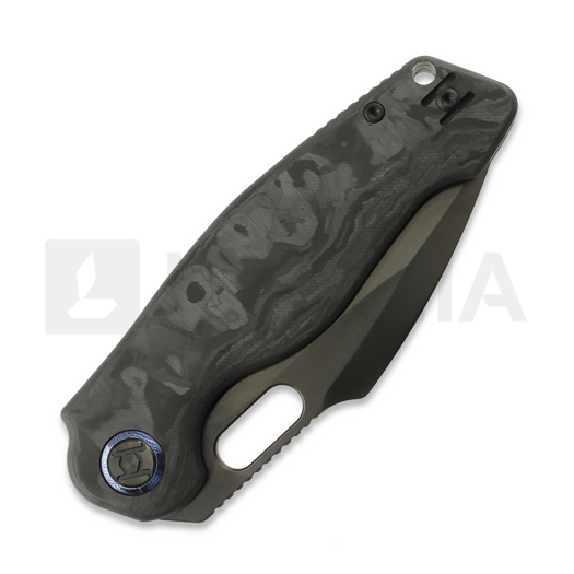 Skladací nôž Kunwu Knives Verta Gringo - DLC - Carbon Fiber, čierna