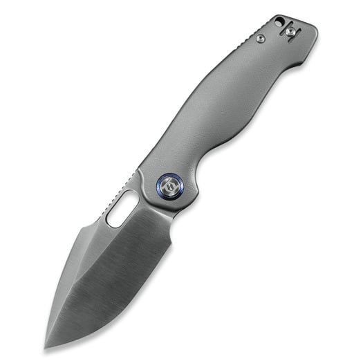 Kunwu Knives Verta Gringo - Orange Peel Texture Ti - Satin k&auml;&auml;nt&ouml;veitsi