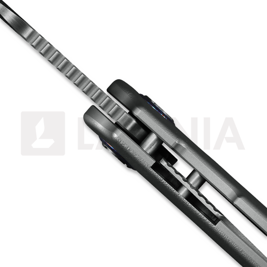 Coltello pieghevole Kunwu Knives Verta Gringo - Orange Peel Texture Ti - Satin