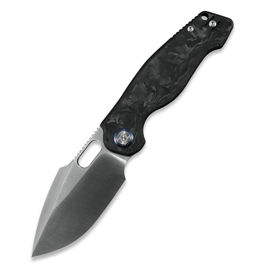 Nóż składany Kunwu Knives Verta Gringo - Satin - Carbon Fiber, czarny